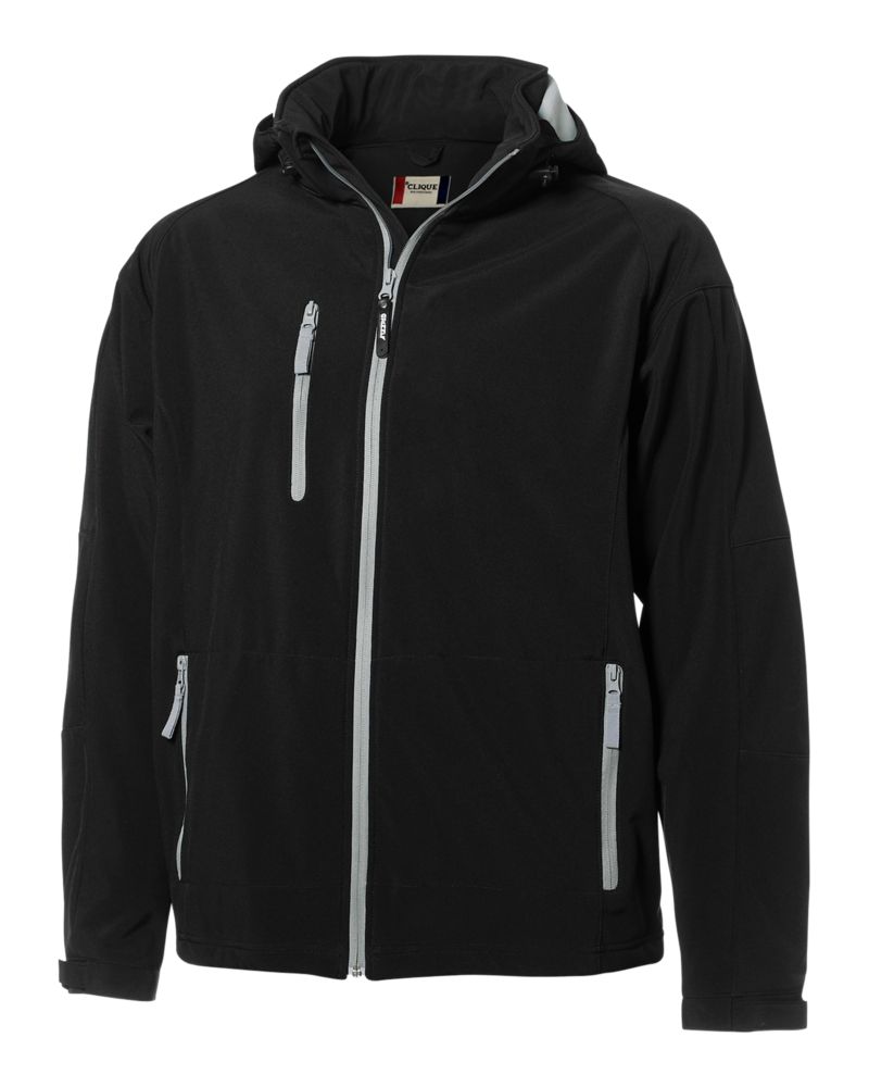 Clique Serac Stretch Softshell Mens Full Zip Jacket 2