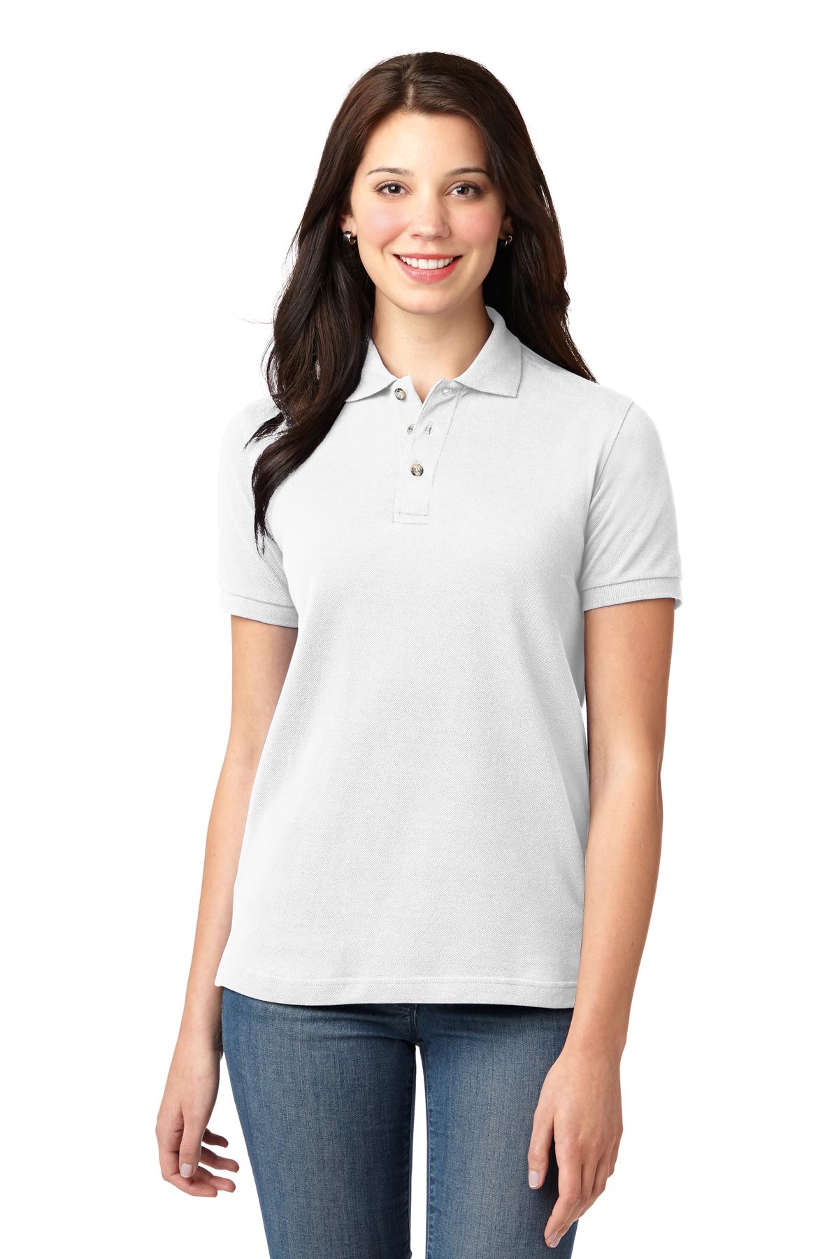 Port Authority Women's Heavyweight Cotton Pique Polo. L420 25
