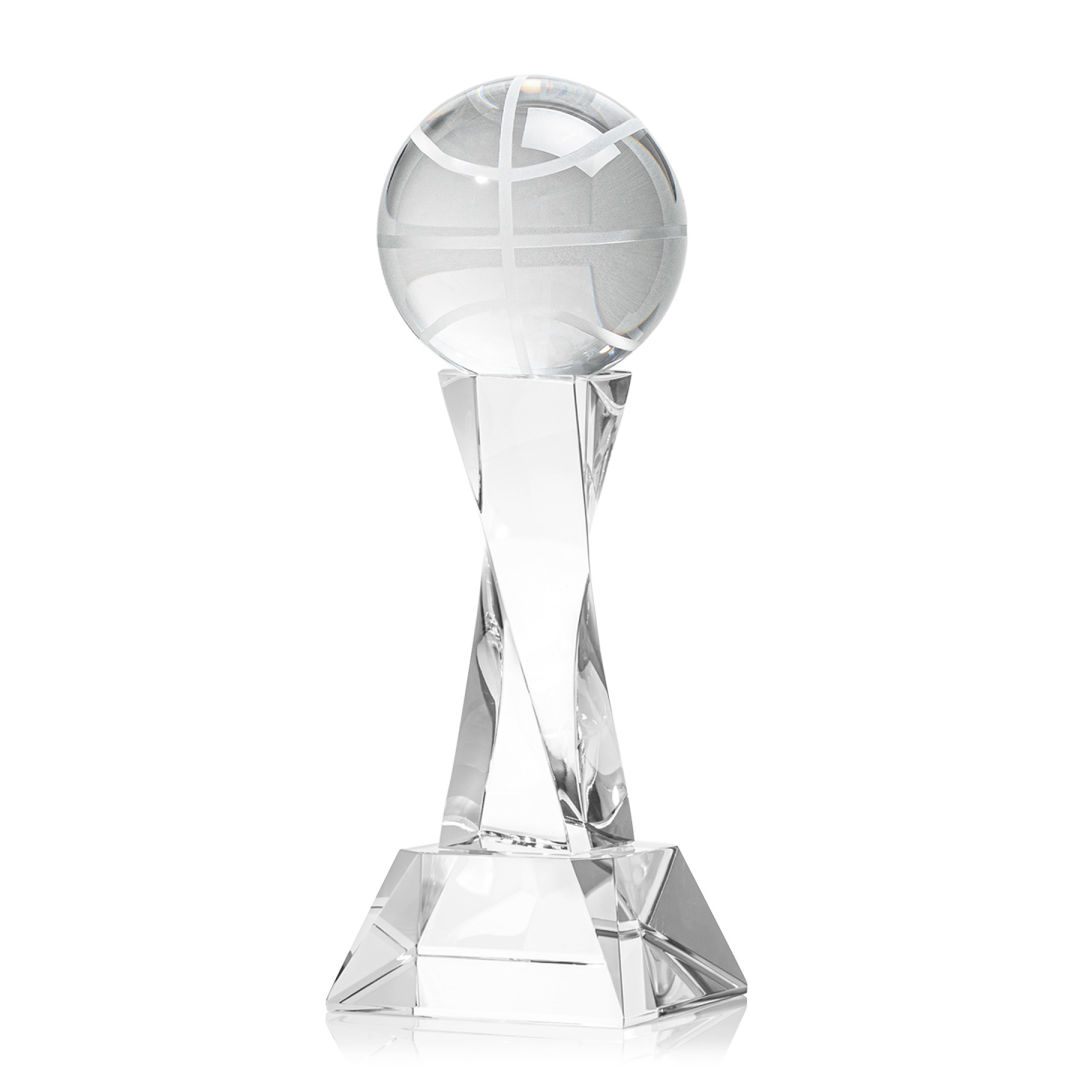 Basketball Award on Langport Base - Clear 4