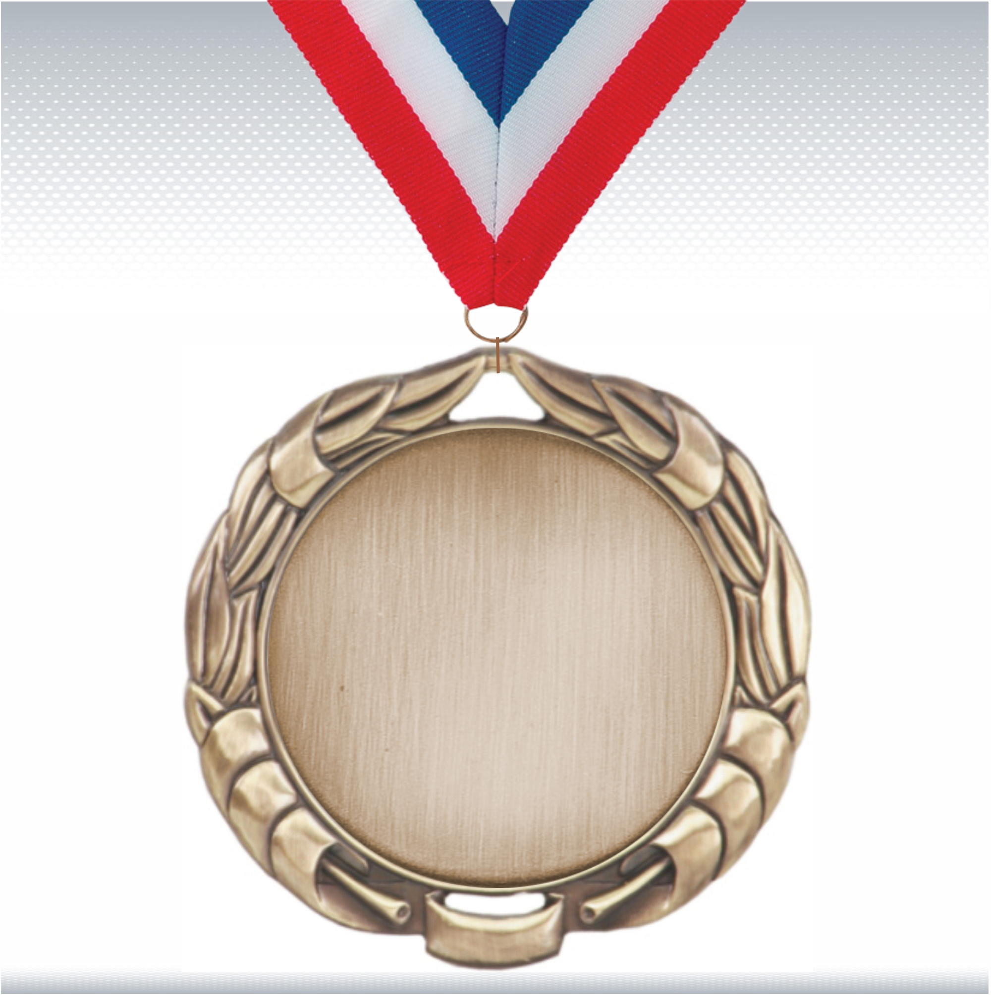 2 3/4" Bronze Wreath Medal w/2" Insert 8