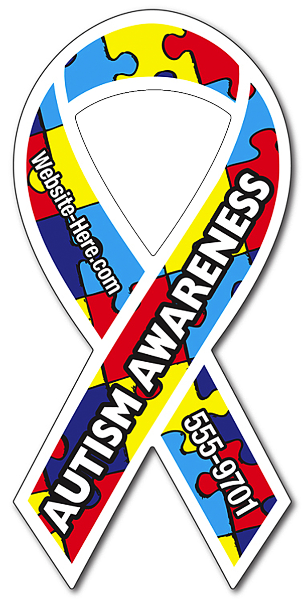 Awareness Magnet - Ribbon Shape (3.8x8) - Outdoor Safe 4