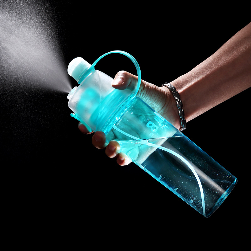 Portable Plastic Water Bottles Sprayer Summer Sports Travel 5