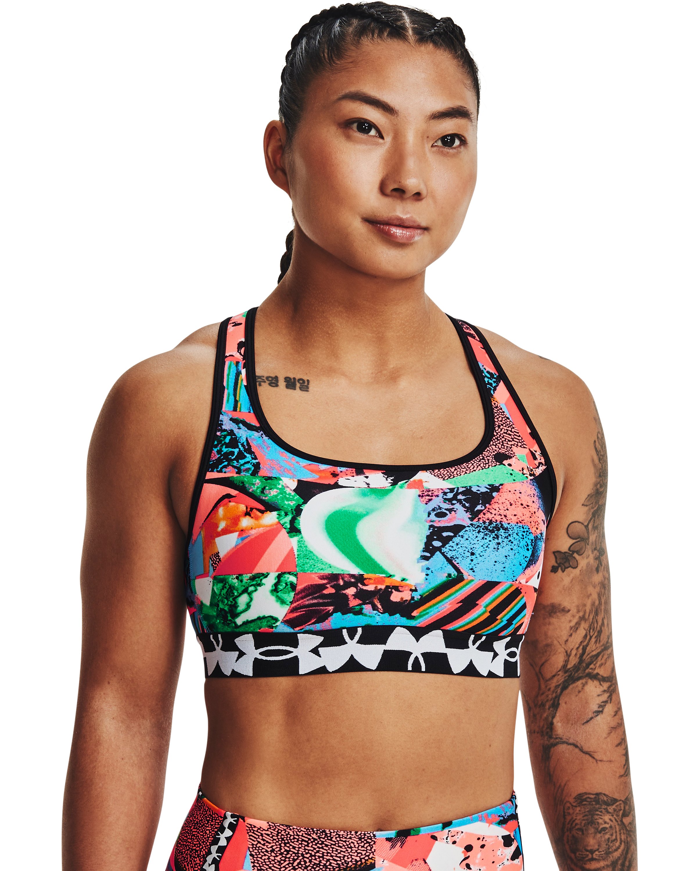 Women's Armour Mid Crossback Sports Bra 2