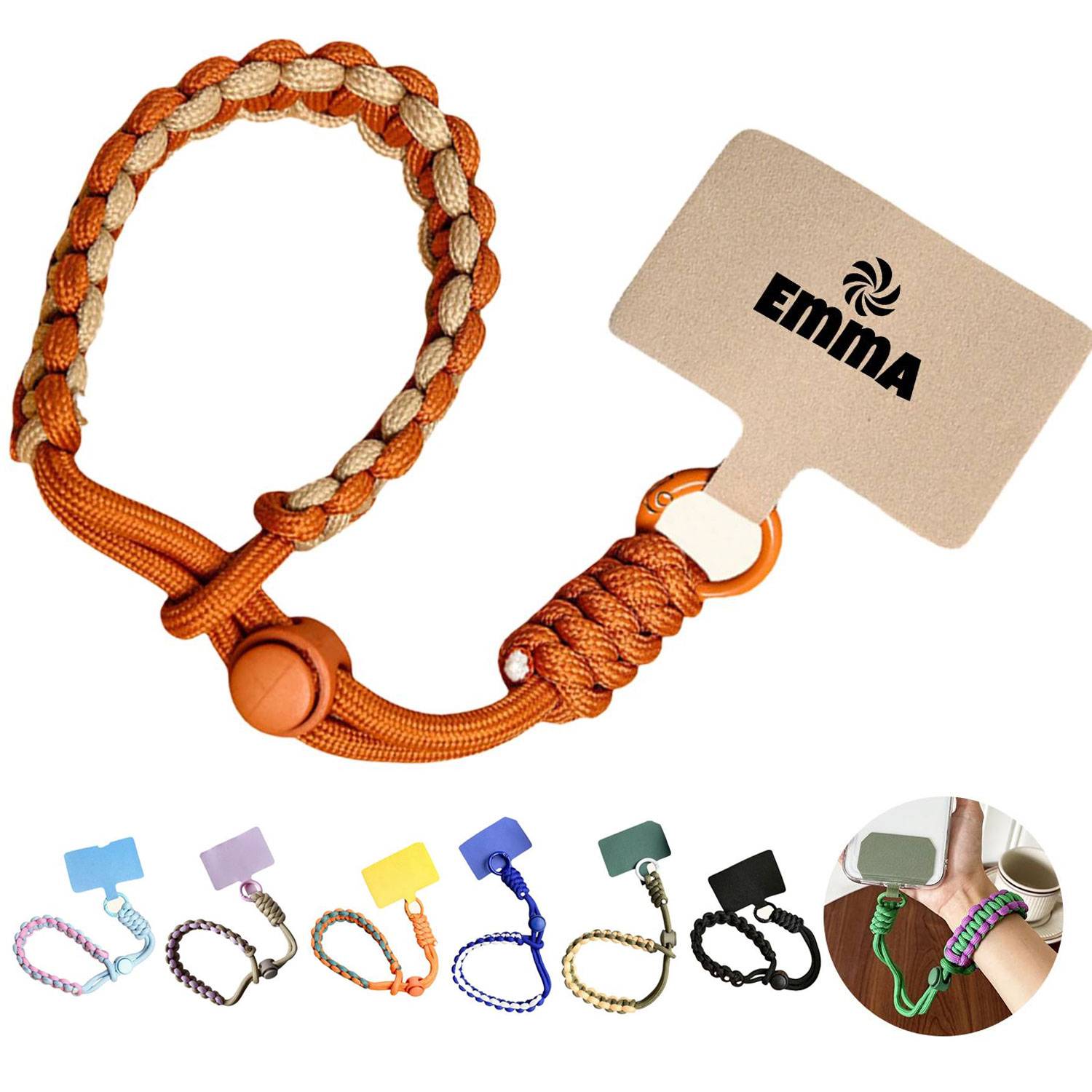 Phone Adjustable Lanyard Braided Wrist Strap 2
