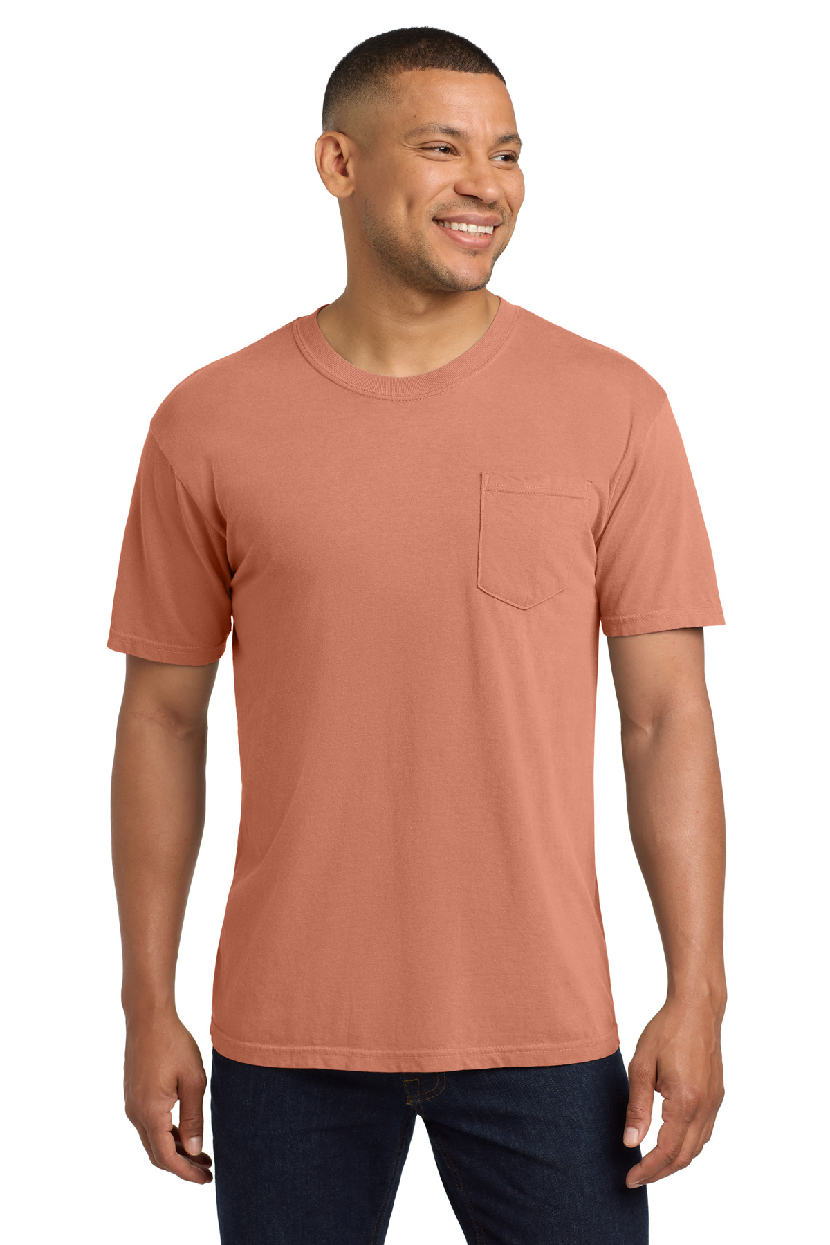 COMFORT COLORS Heavyweight Ring Spun Pocket Tee. 6030 35