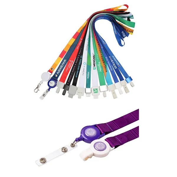 3/4" Sublimated Safety Breakaway Lanyards w/ Plastic Attach