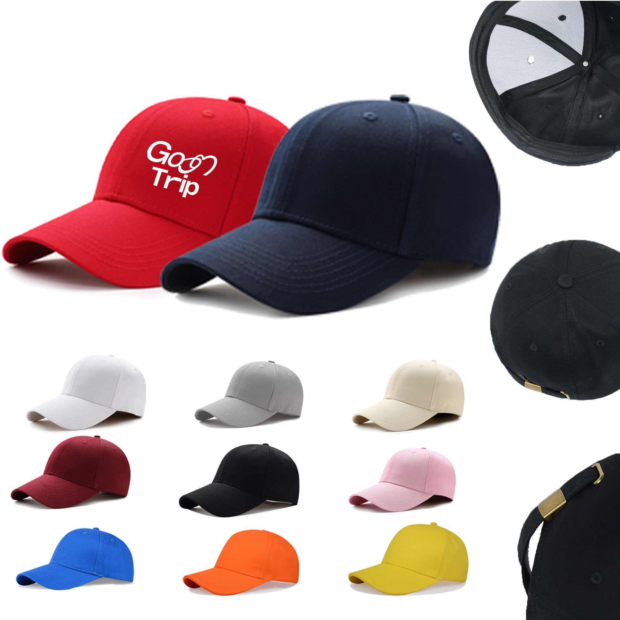 Outdoor solid color baseball cap 3