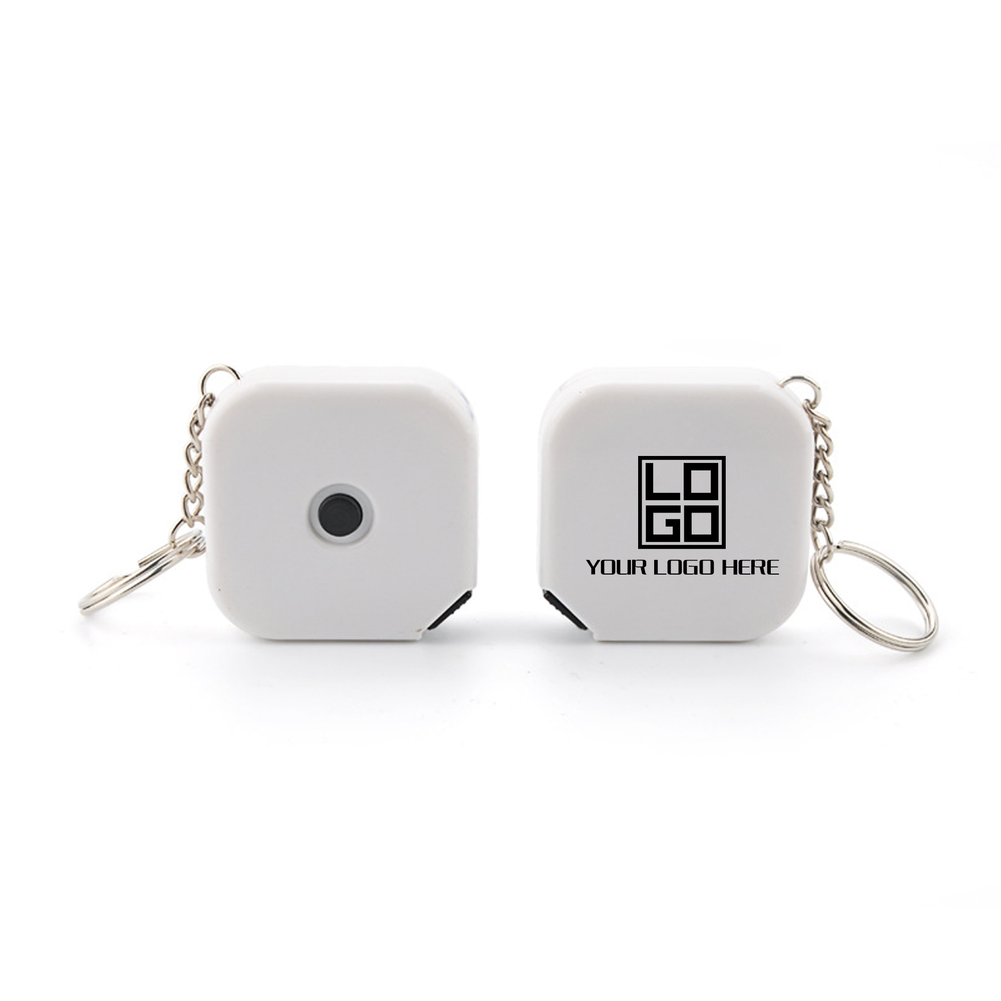 5-Foot Square Tape Measure Attached with Key Chain 2