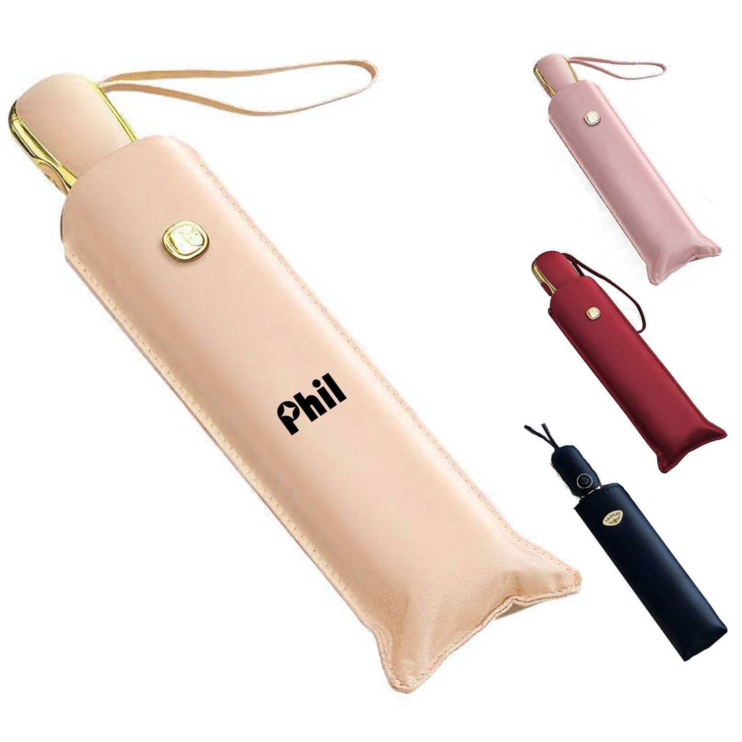 Auto Open Compact UV Protection Sun & Rain Umbrella 2