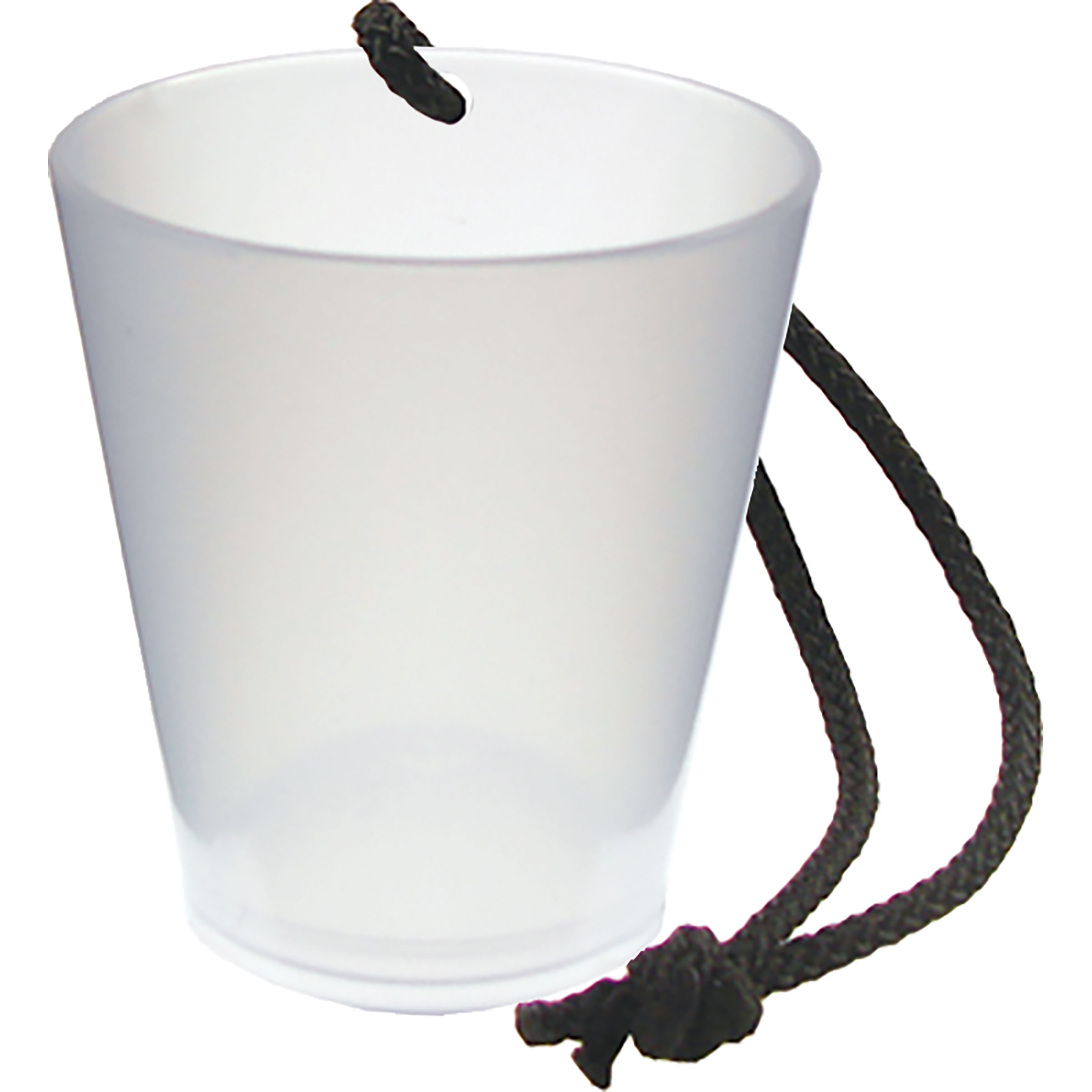1.5oz Plastic Bottle Neck Hanging Sidecar Shot Glass with Black Rope 10