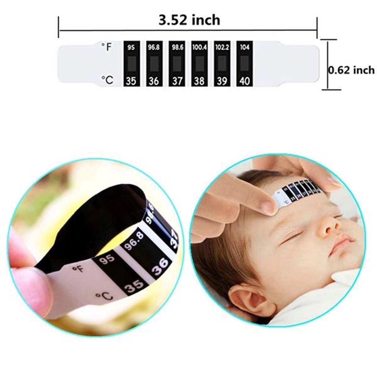 Baby Forehead Strip Temperature Test Sticker 3