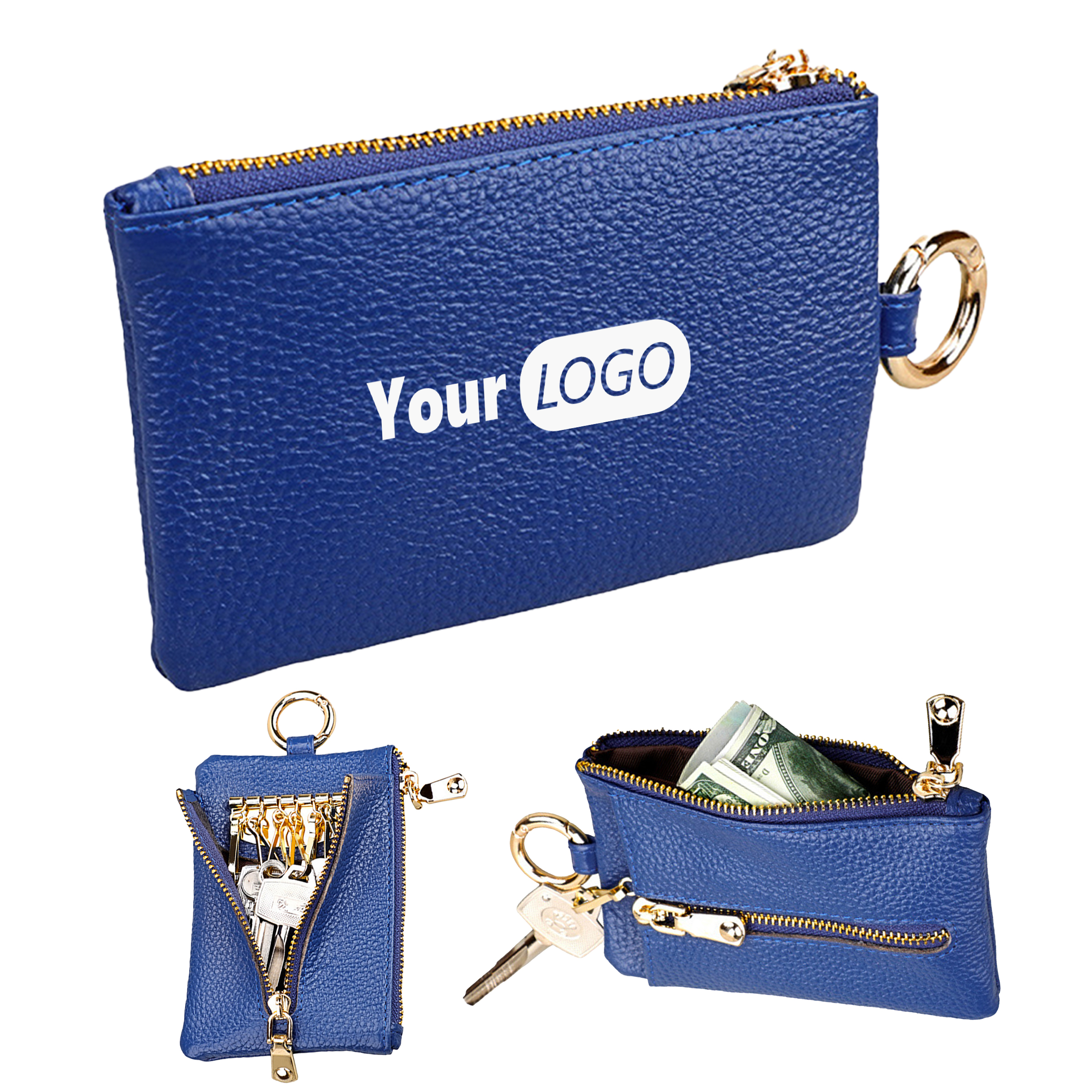 Leather Multi-Functional Keychain Purse 1