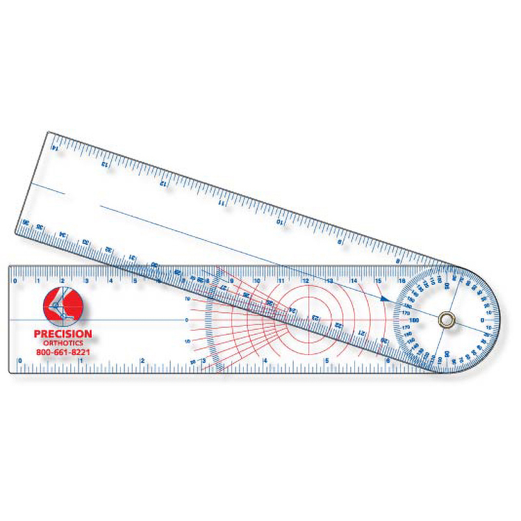 .040 Clear Plastic Stock Shape Goniometer (1.75"x14.25") 1
