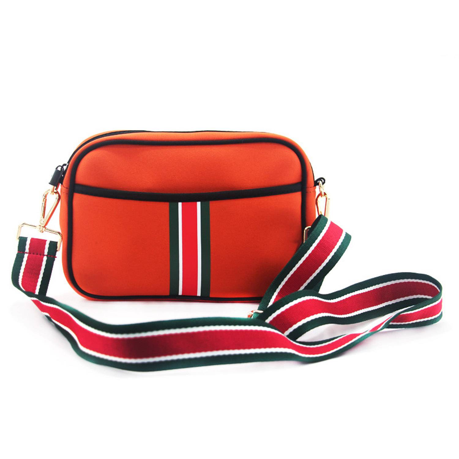 Zippered Neoprene Crossbody Bag w/ Adjustable Strap 5