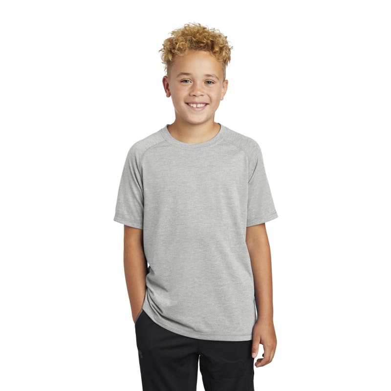 Sport-Tek Youth PosiCharge Tri-Blend Wicking Raglan Tee. 35