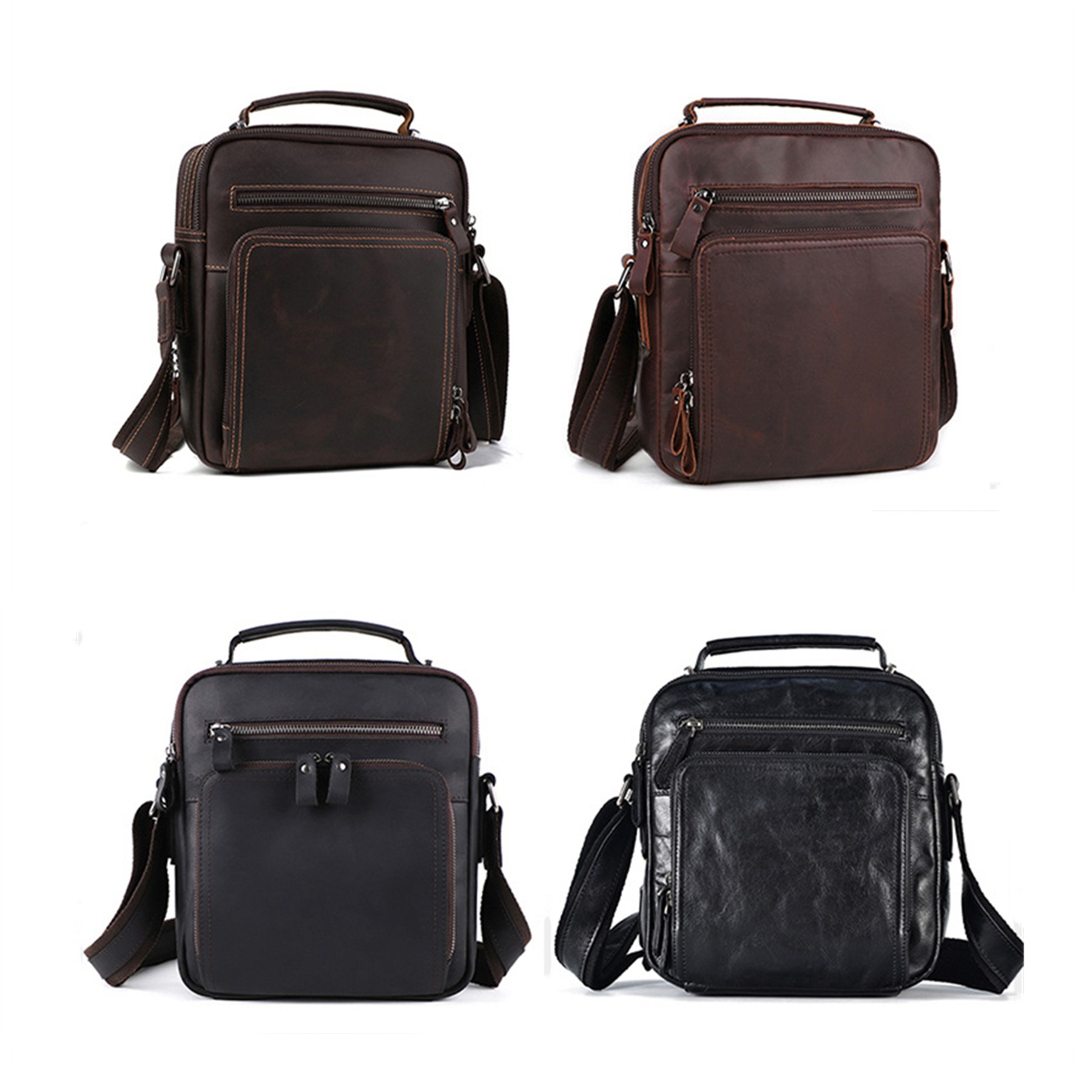 Genuine Leather Messenger Bag 1