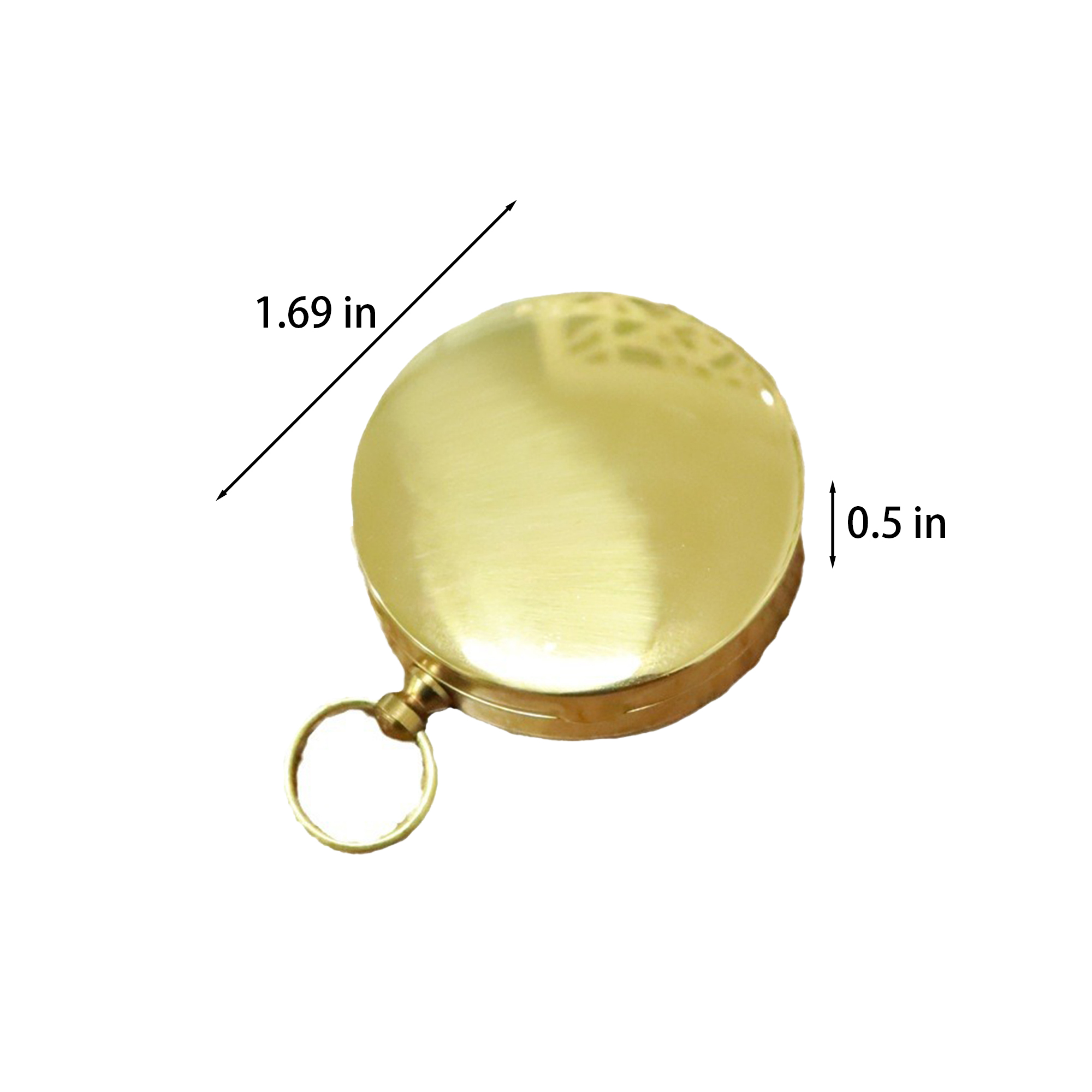 Brass Classic Brass Pocket Compass For Outdoor Exploration 2