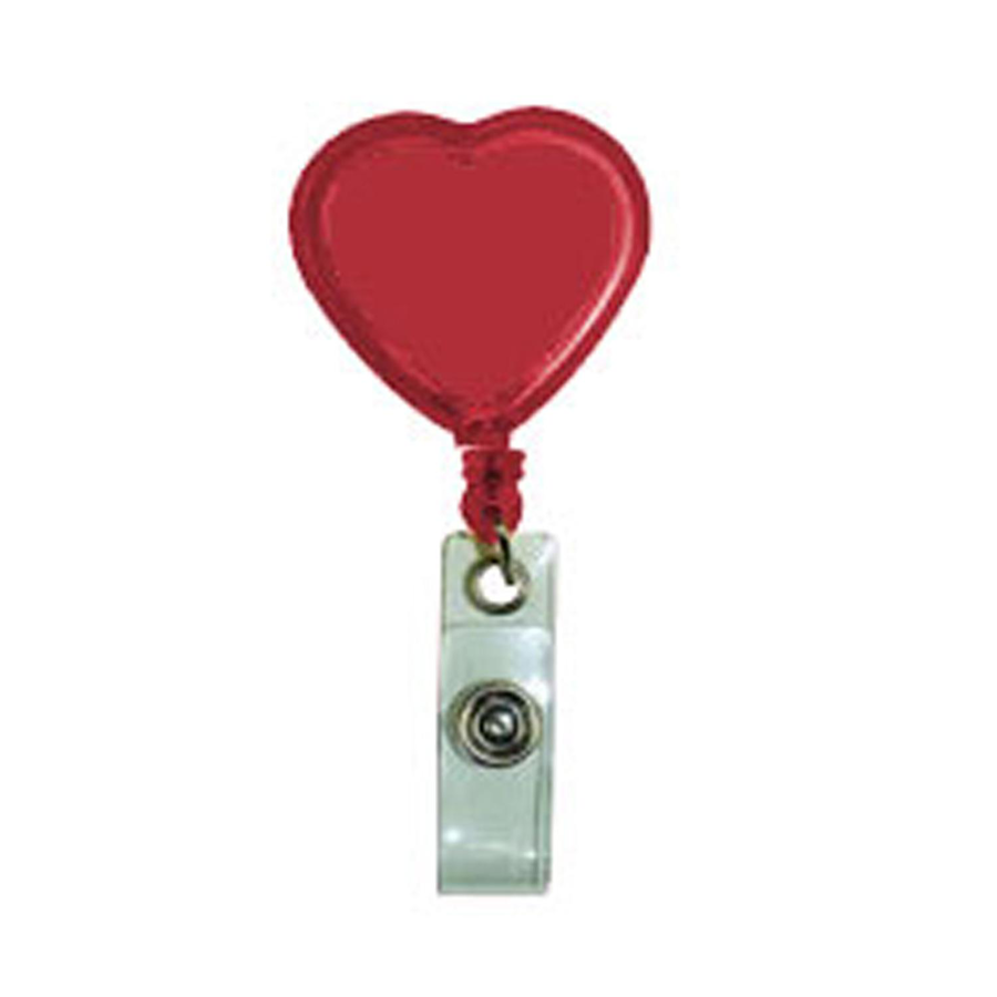 Heart Badge Reel w/ Belt Clip 5