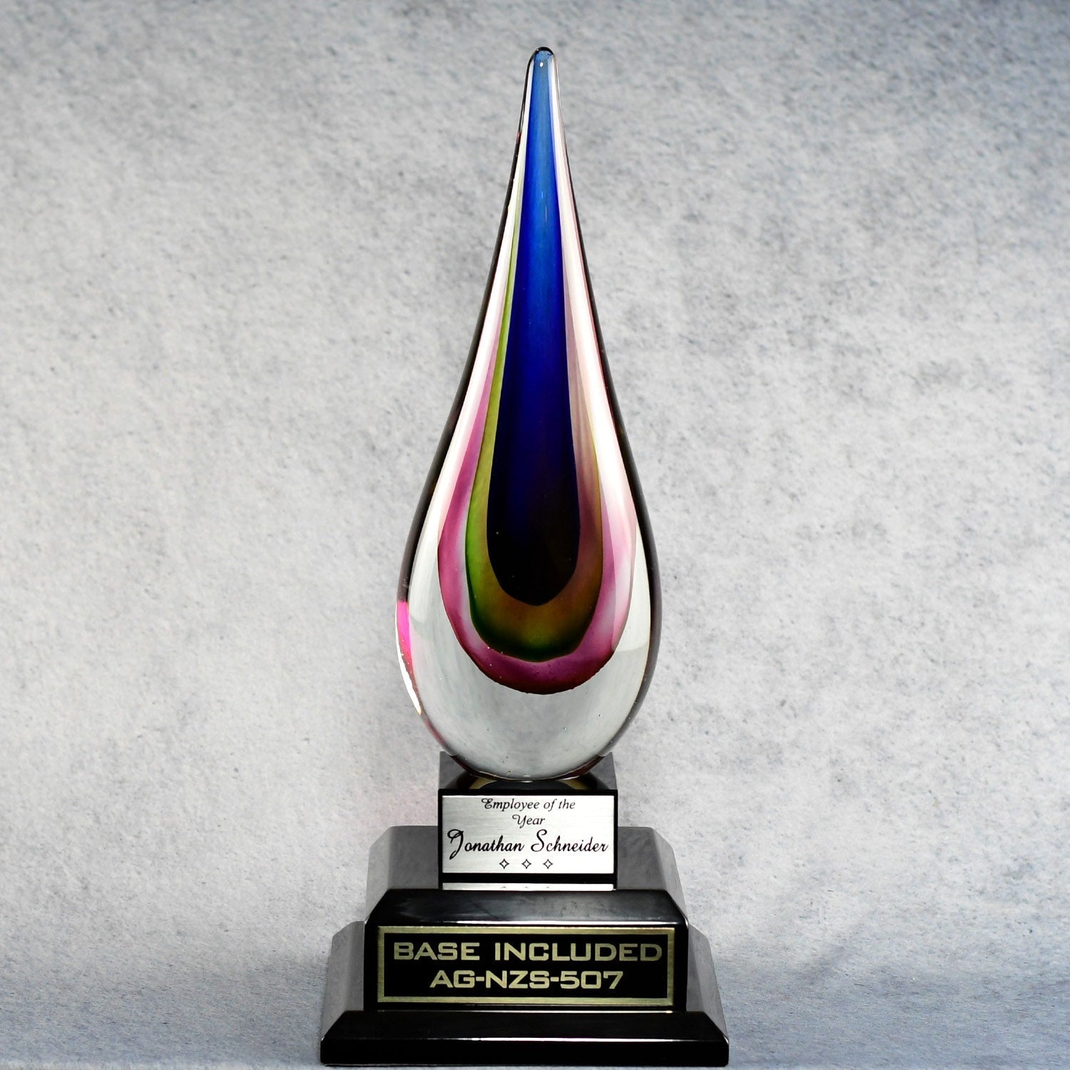 Rainbow Flame Teardrop 2