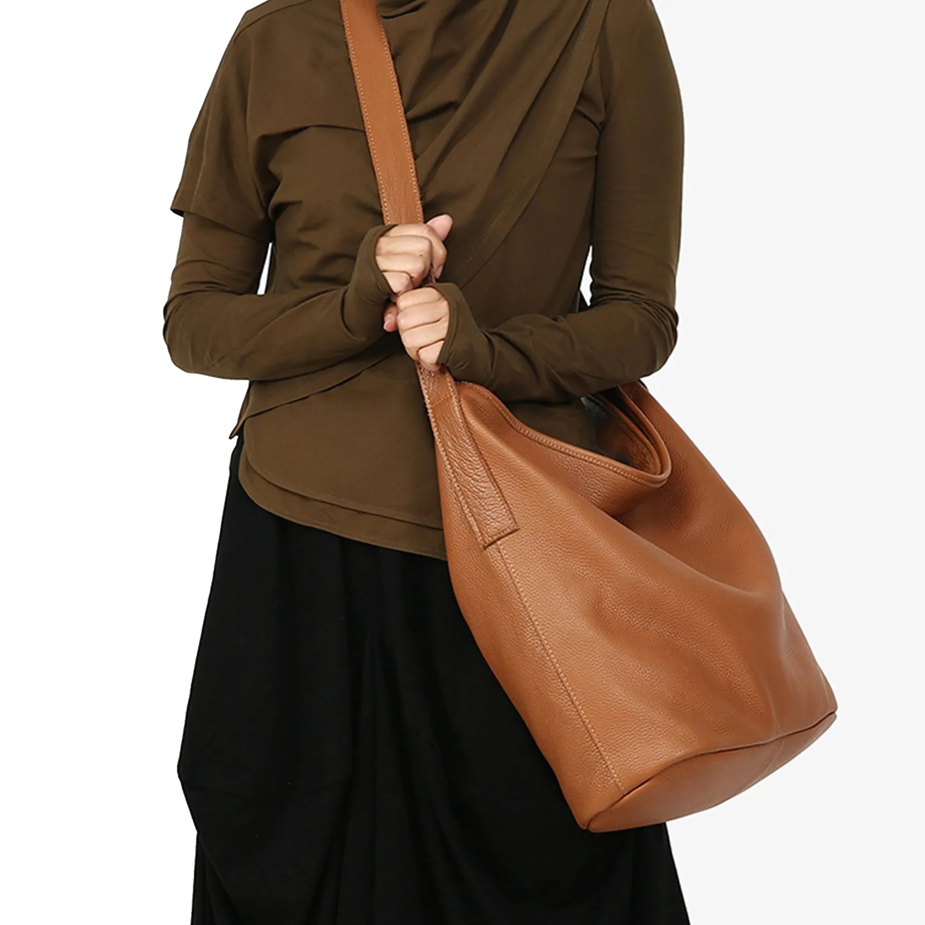 Women's Leather Hobo Shoulder Bag 1