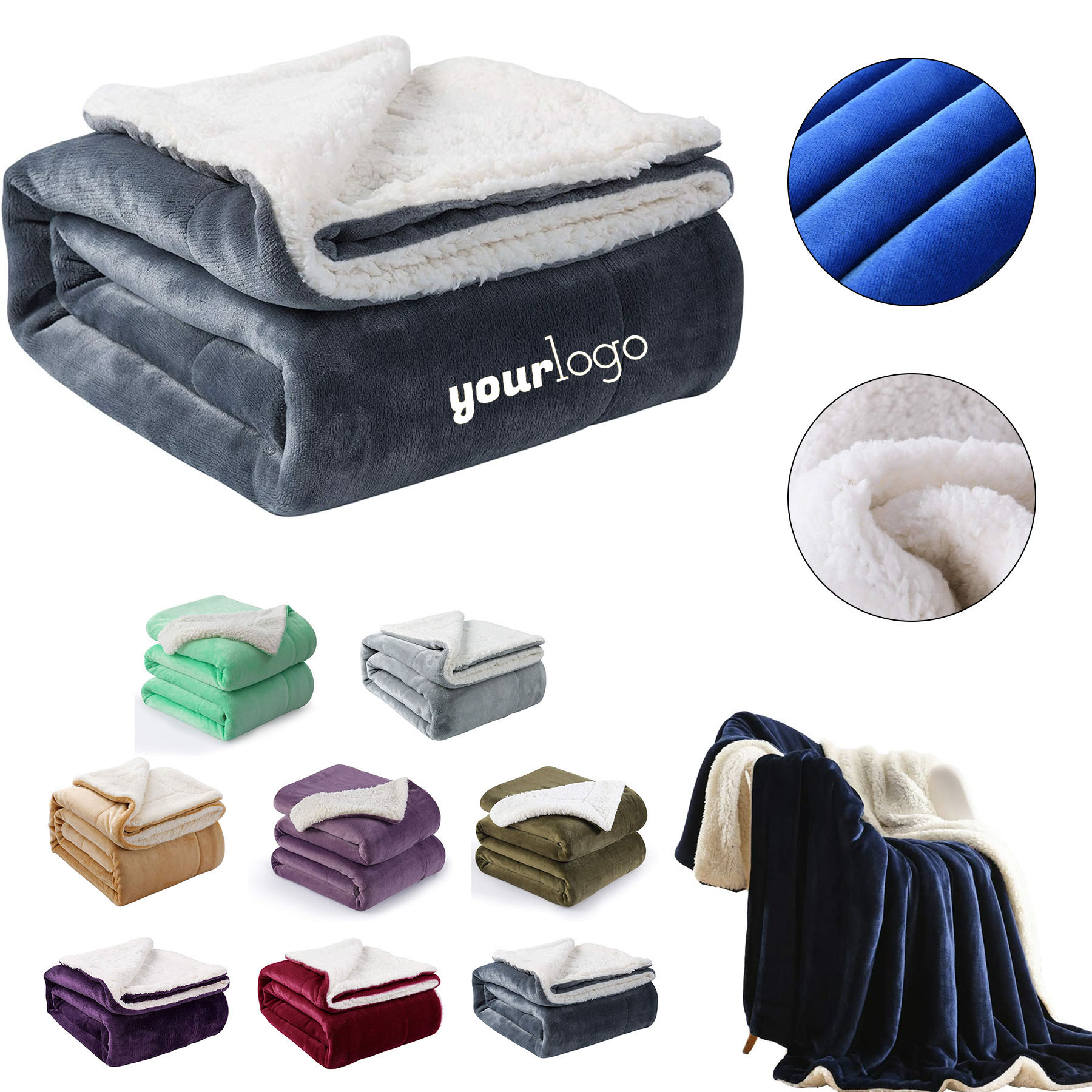 Sherpa Fleece Blanket 18