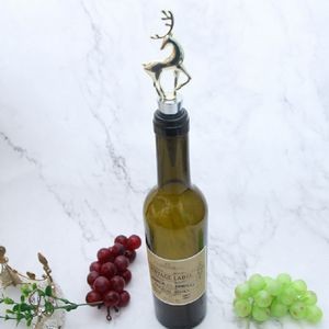Charming Festive Reindeer Head Wine Stopper Cork 2