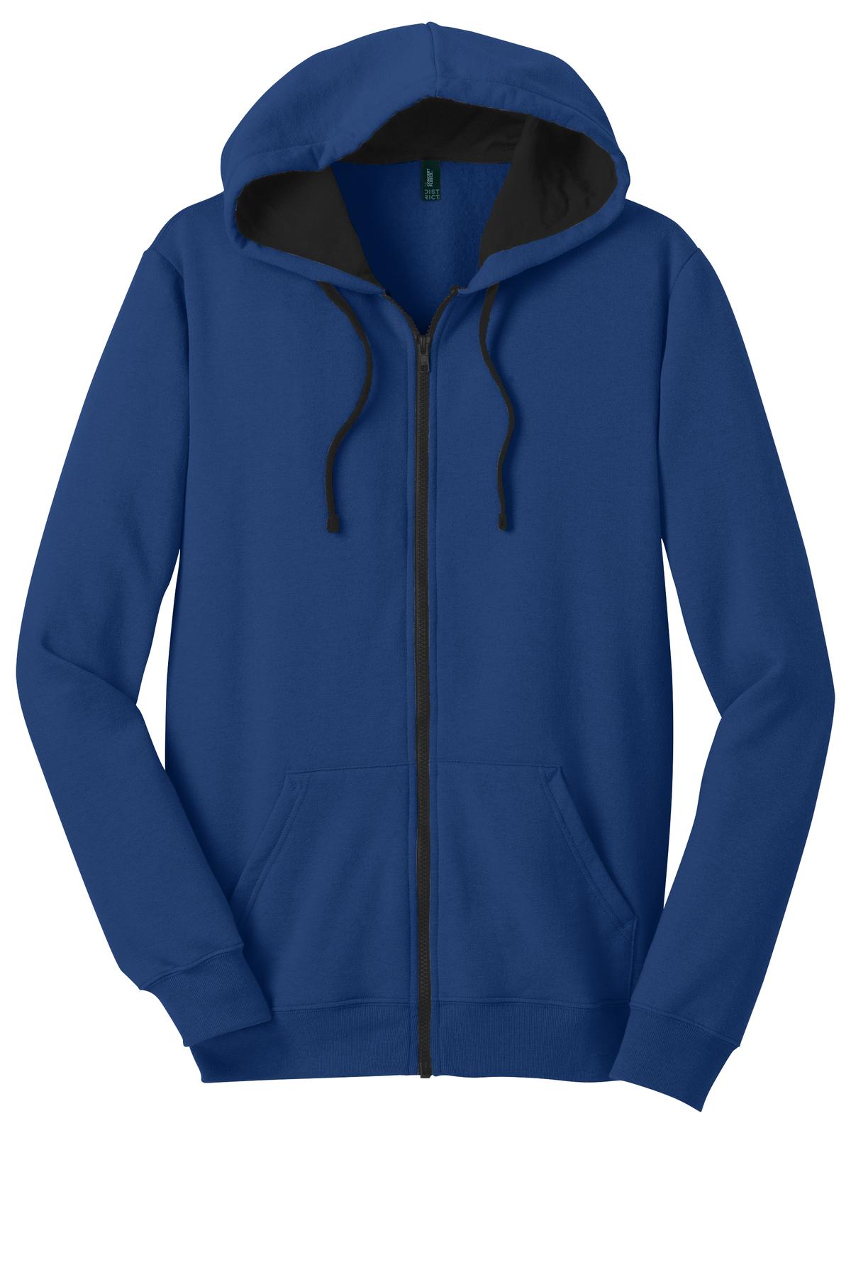 District The Concert Fleece Full-Zip Hoodie. DT800, custom hoodie or sweatshirt with logo imprint 37
