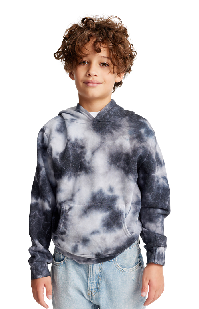 Youth Fleece Cloud Tie Dye Pullover Hoodie 3