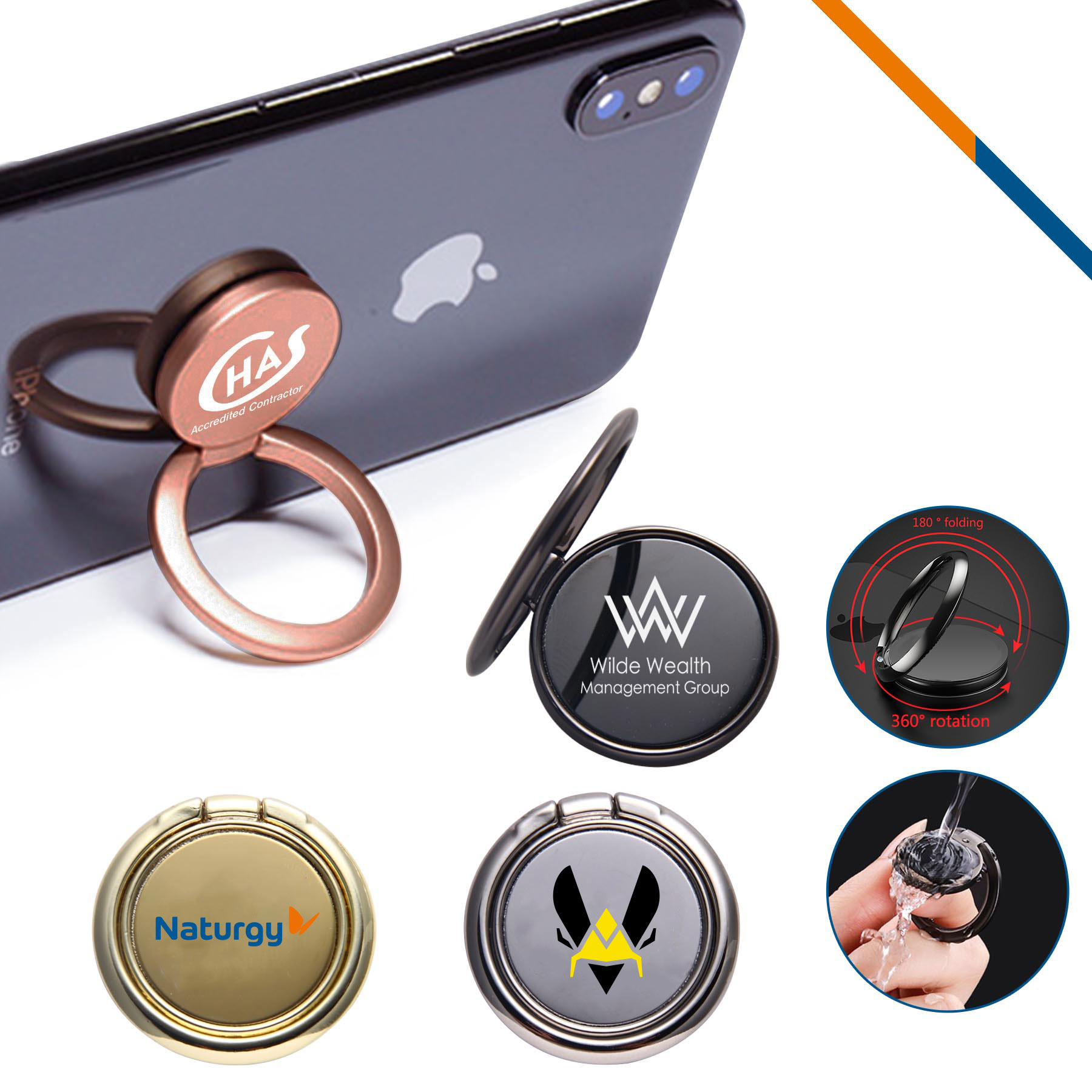 EzyRing Foldable Phone Ring Stand 8