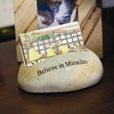 Natural Stone Business Card Holder. 2