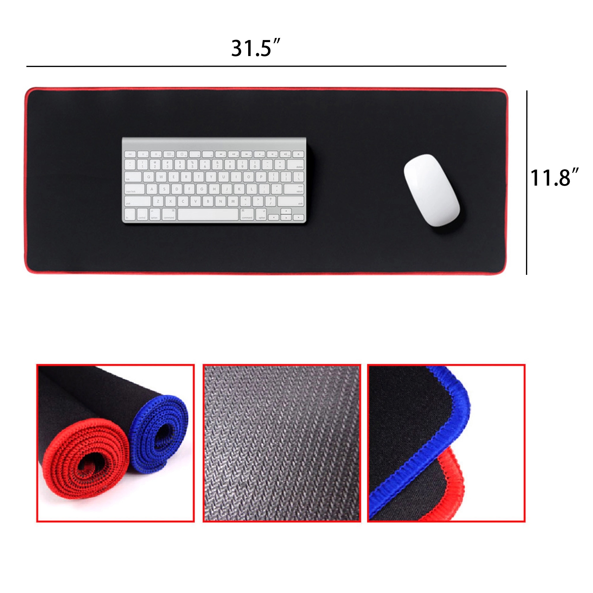 Large Gaming Mouse Pad With Stitched Edges 2