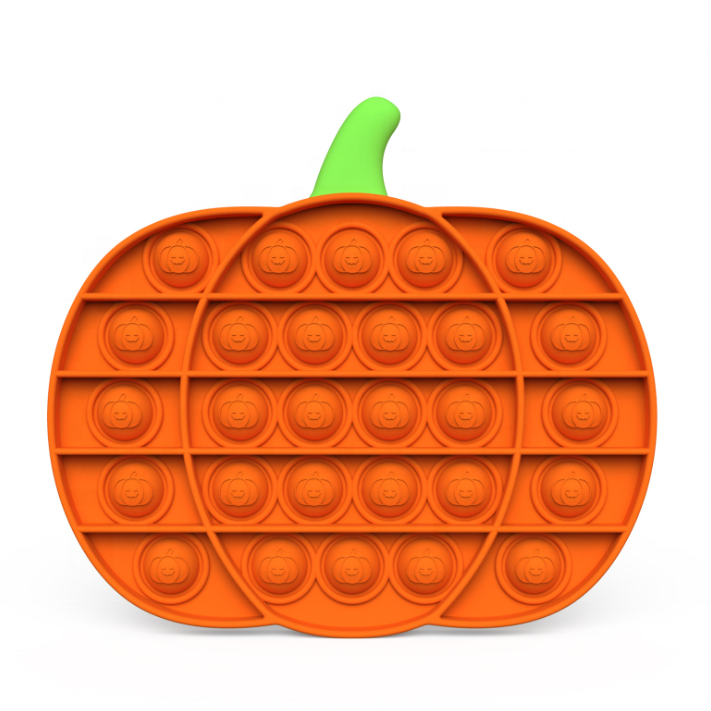 Economy Thanksgiving Pumpkin - Pop It Fidget Toy Full Color 1
