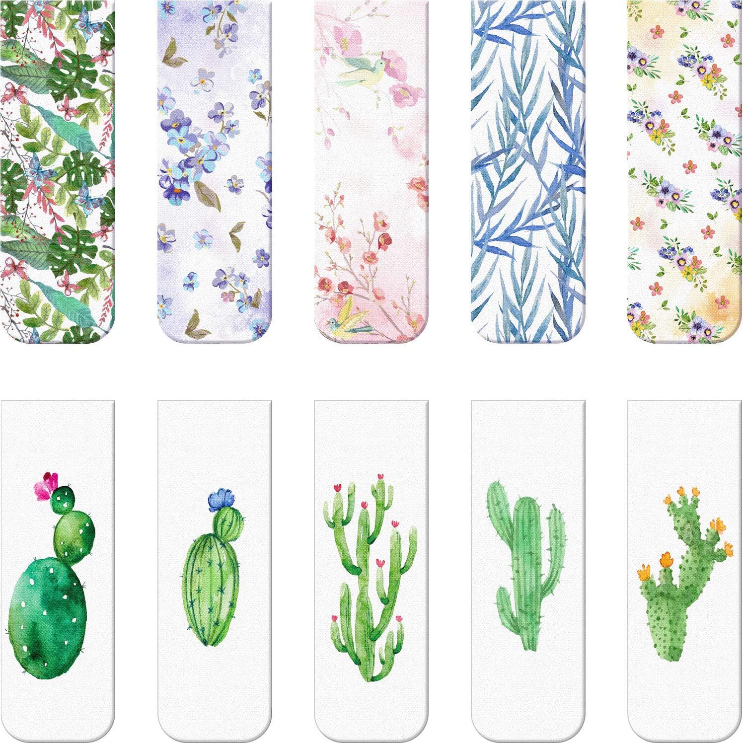 Stylish Magnetic Bookmarks Set of 10 1