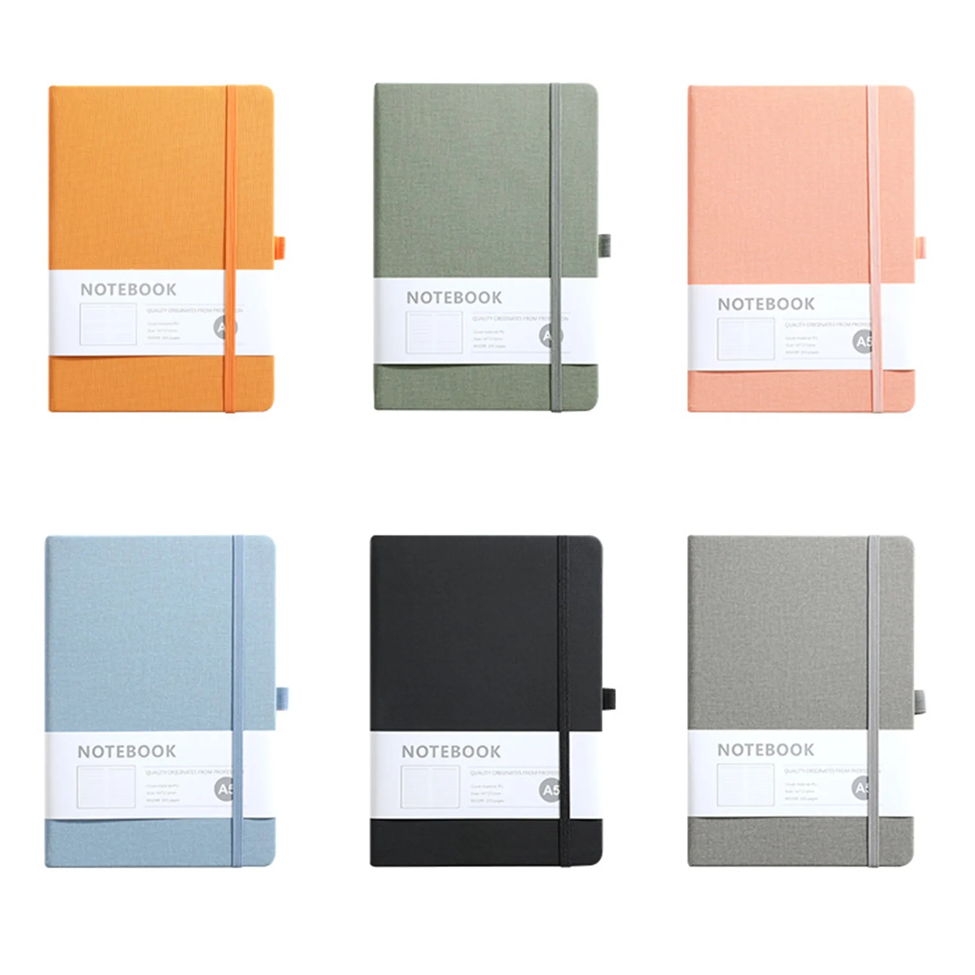 PU Leather Journal Book With Pen Loop