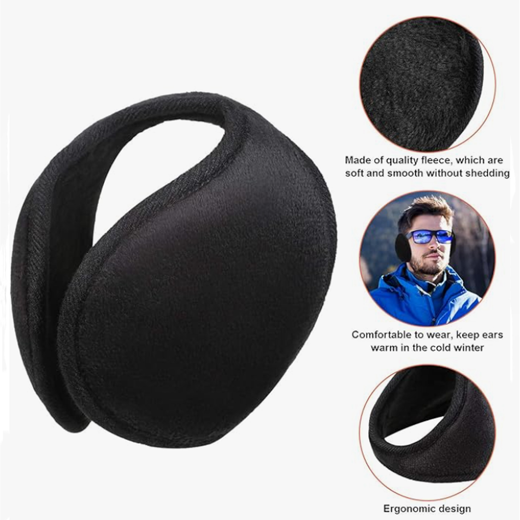 Behind-the-Head Adjustable & Foldable Earmuffs 2