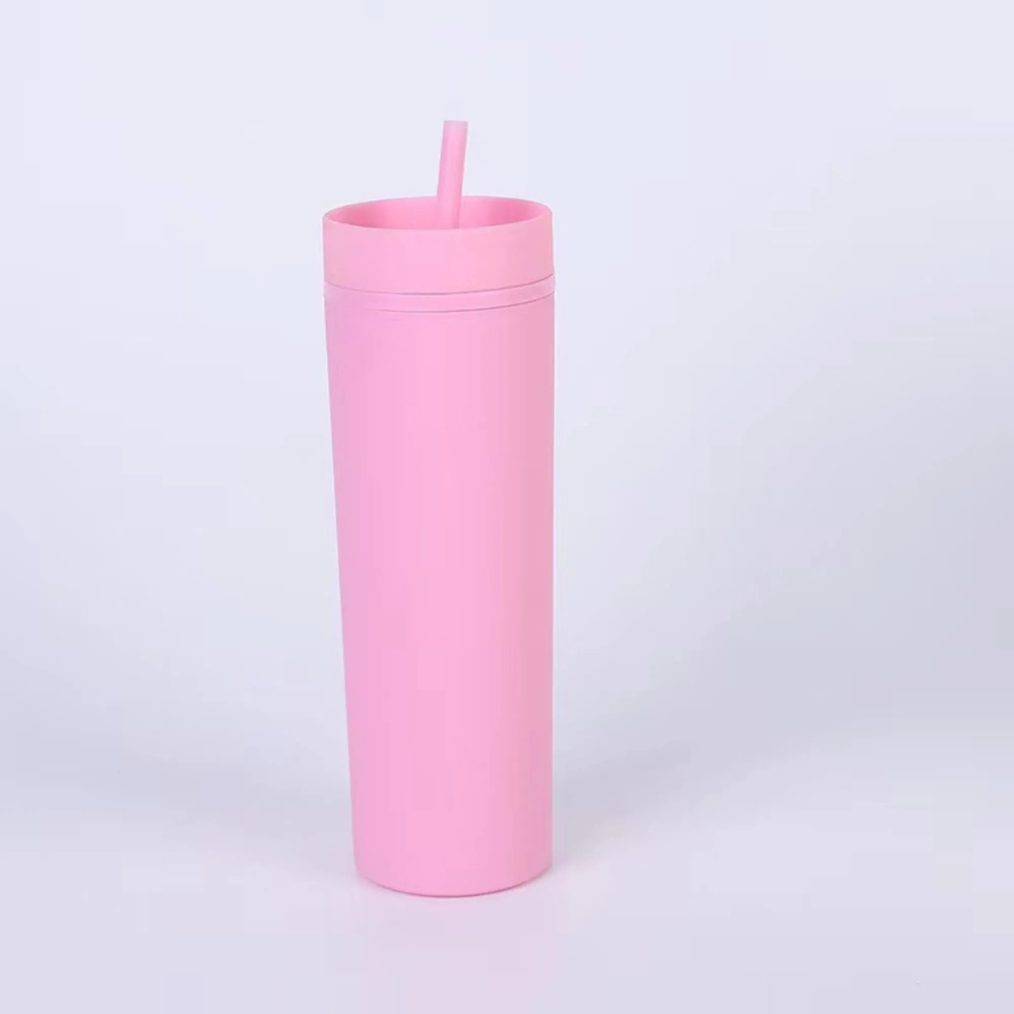 16oz Slim Tumblers With Straw 8