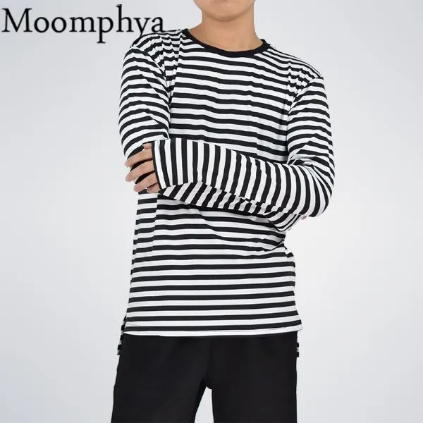 Men's Full Sleeve Striped Hip Hop T-Shirt 3