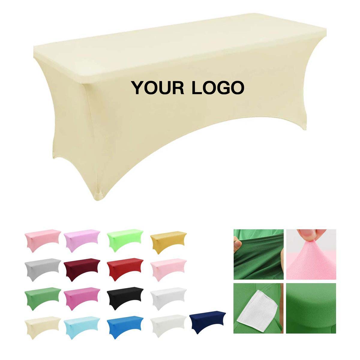 Fitted Polyester Tablecloth for Trade Shows 7