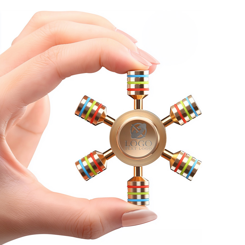 Custom Detachable Hexagonal Rudder Fidget Spinner 5