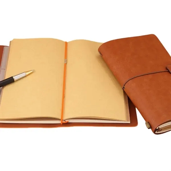 Vintage A6 Leather Notebook - Classic Antique Style 12