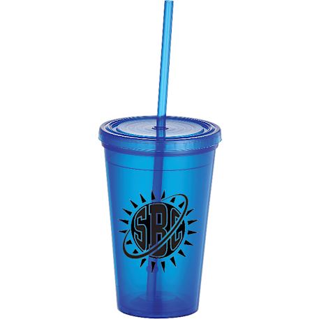 Iceberg 16oz Double-Wall Tumbler w/Straw 11