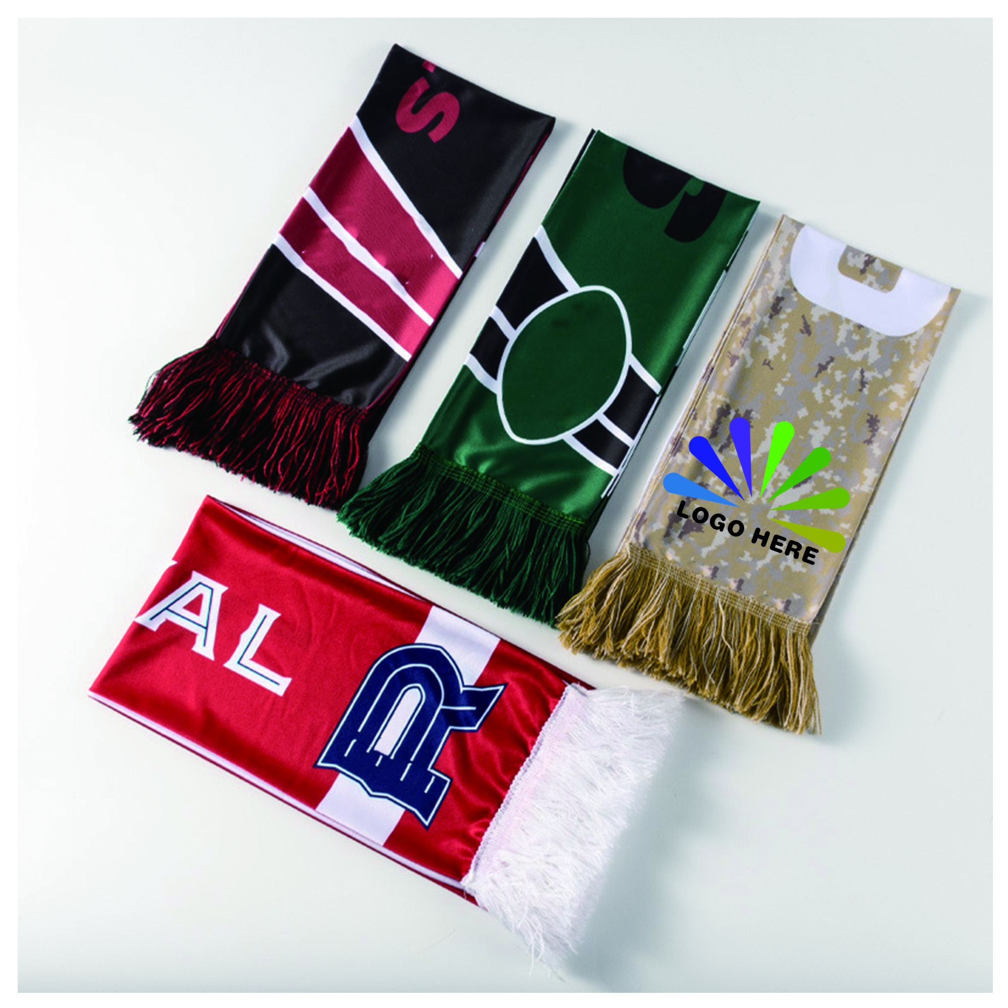 Full Sublimation Polyester Scarf with Tassle 2