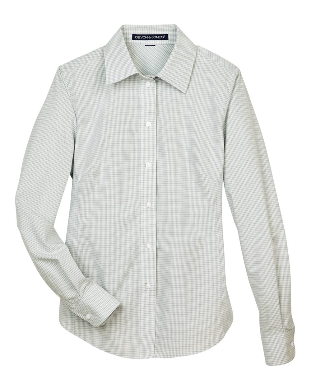Women's Crown Collection® Micro Tattersall Woven Dress Shirt - DG510W 39