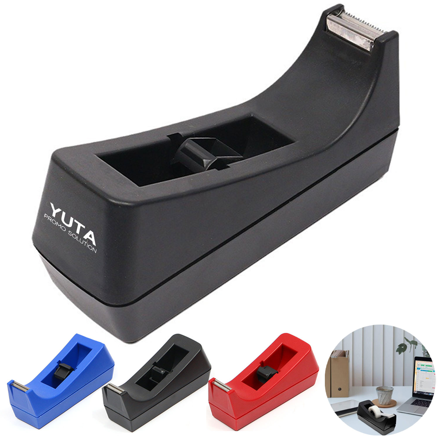 Stable Tape Dispenser W/ Non-Slip Base 3