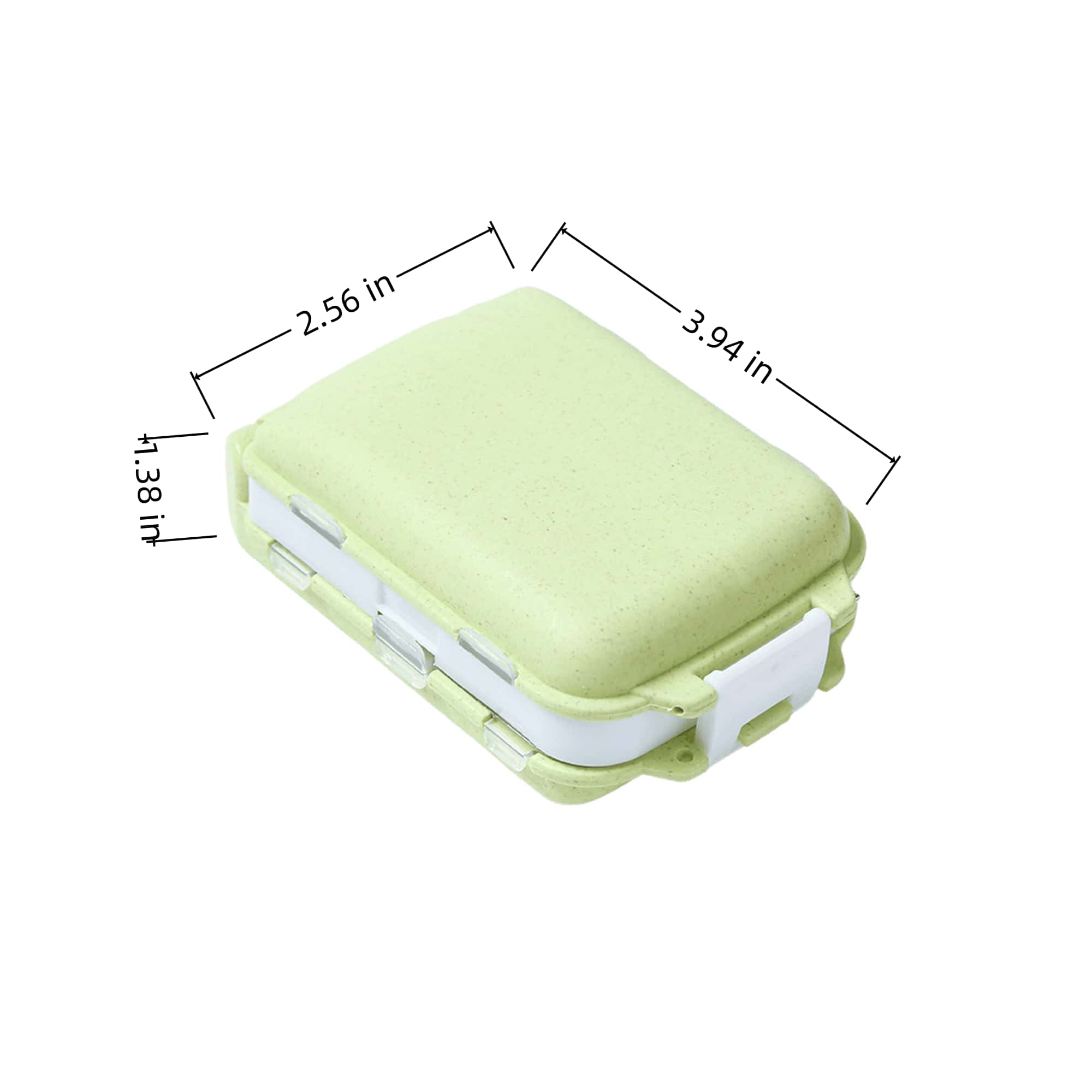 Three-layer Eight-compartment PP Folding Pill Box 3