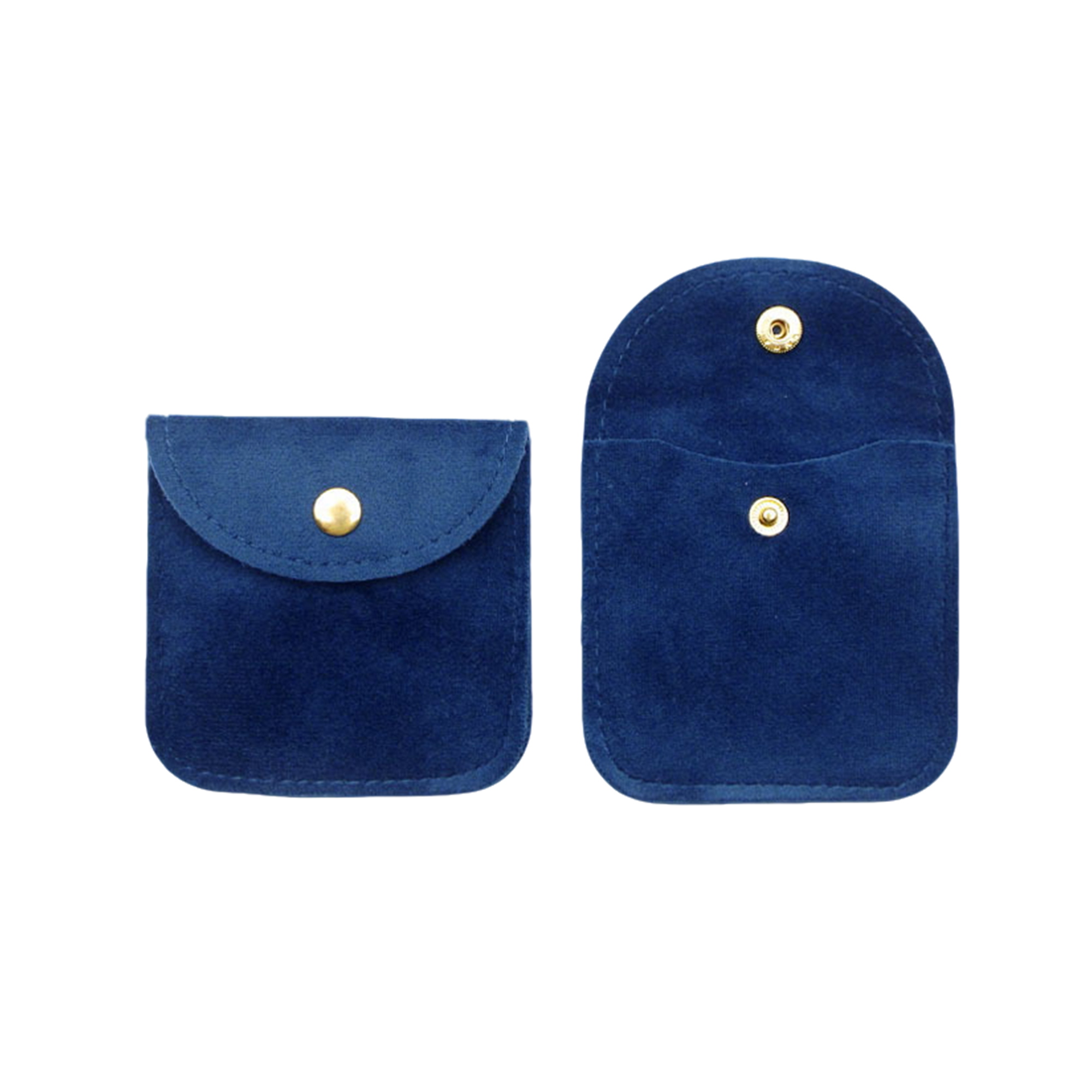 Velvet Snap Pouch For Jewelry Or Coins 3.2" x 3.2" 1