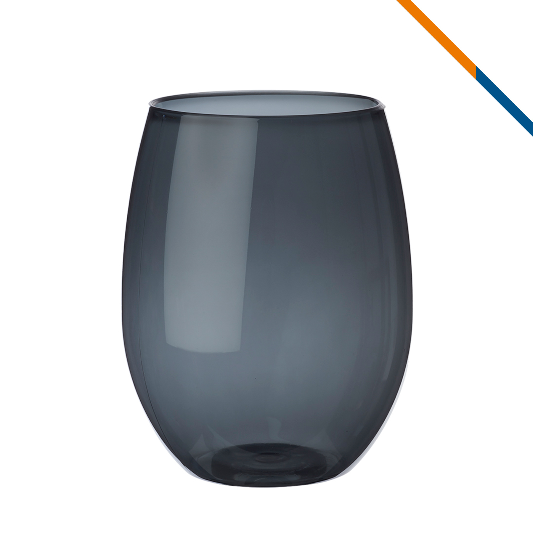 Thad Recycled Plastic Stemless Wineglass - 16 OZ. 5