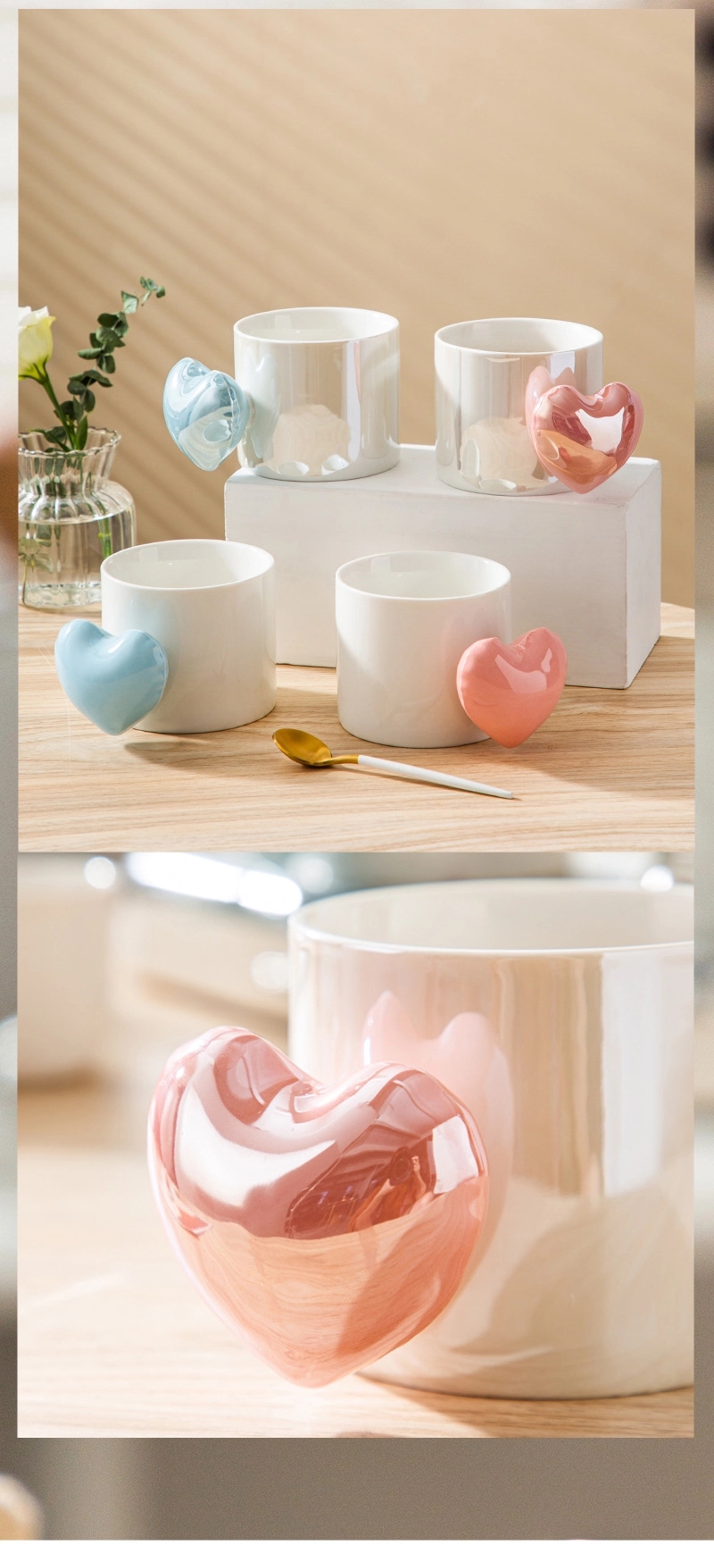 Ceramic Mug Souvenirs & Water Cup Three-Dimensional Love 19