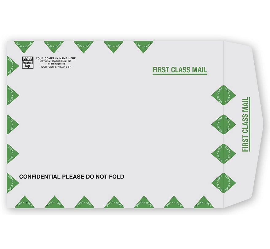 Envelope - First class, 10 X 13 Gray Kraft Mailing 1