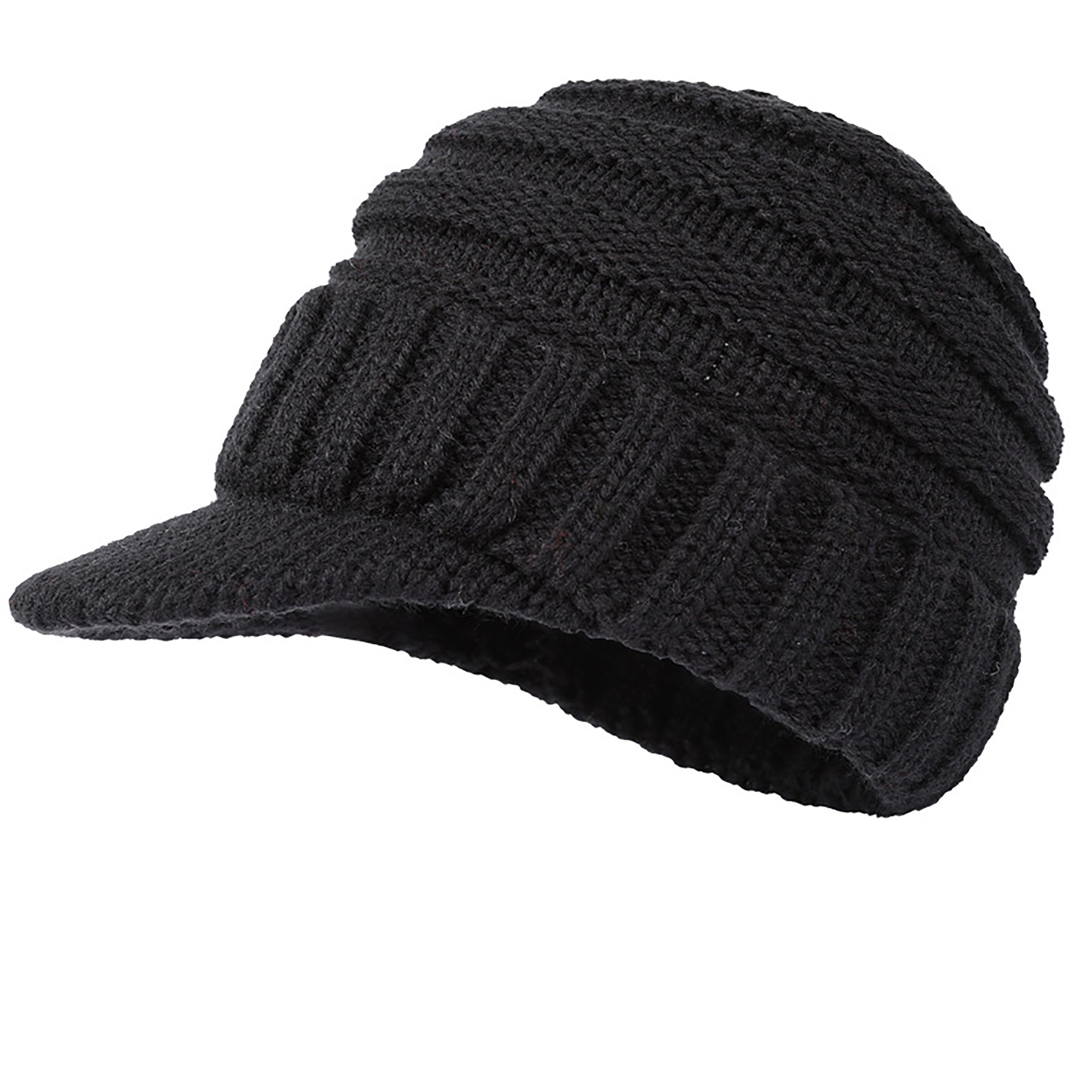 Knit Hat with Brim 5